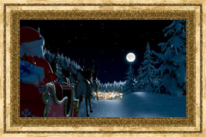 Click to preview the Santa Comes to Town ecard