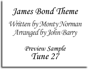 James Bond Theme - Written by Monty Norman - Arranged by John Barry